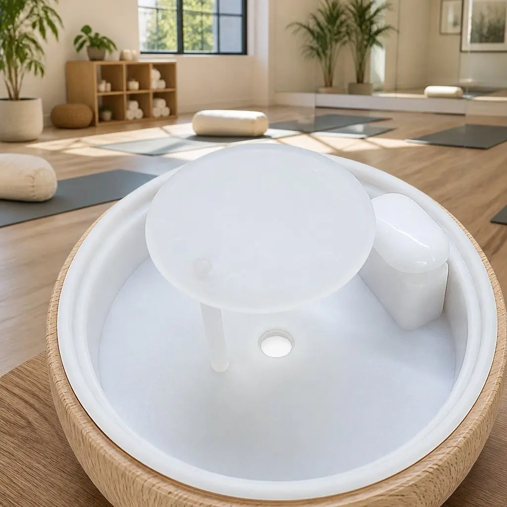 Aroma Diffuser 200ml Glass Dome Ultrasonic Technology Wood Base Light Wood 4in1 Function Night Light
