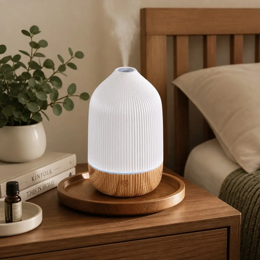 Ultrasonic Aroma Diffuser 100ml LED Aromatherapy Humidifier Mist Diffuser Night