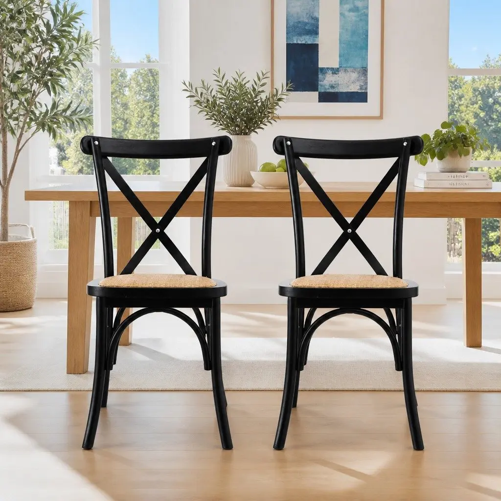 Black Rattan Chairs for Home Use