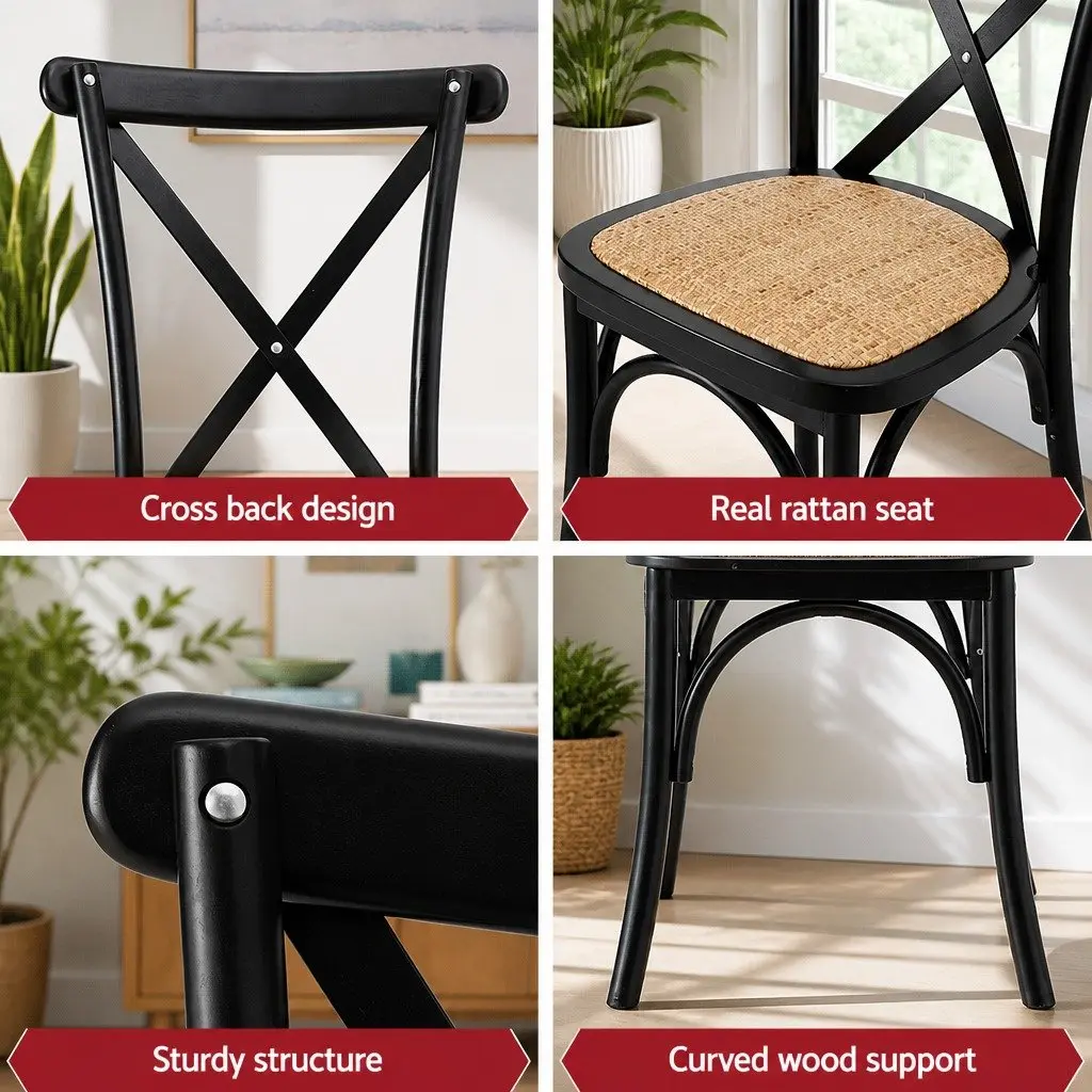 Black Rattan Chairs for Home Use