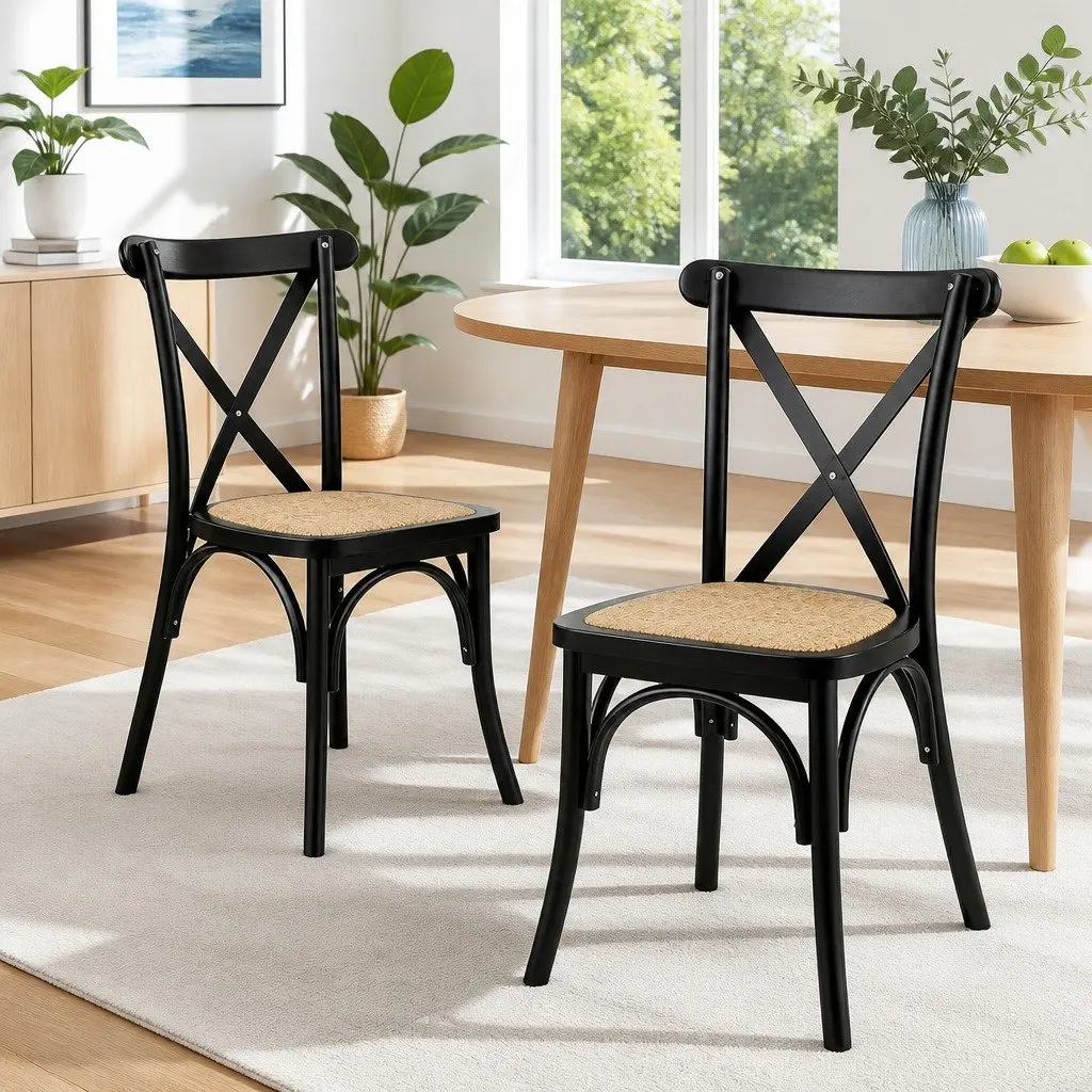 Black Rattan Chairs for Home Use