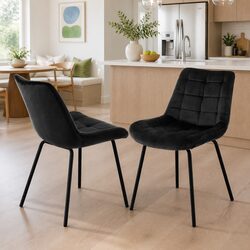 Versatile Velvet Tufted Dining Chairs for Modern Living Spaces