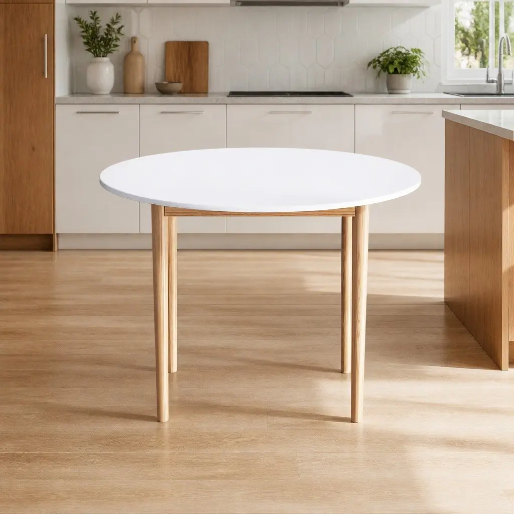 108CM Round Dining Table for Various Spaces