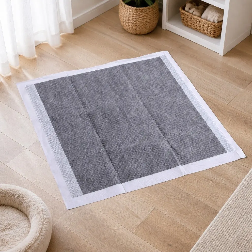 Pet Training Pads Non-Woven Fabric 60x60cm Charcoal Odour Control 50 Pcs
