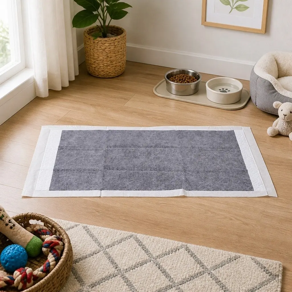 Pet Training Pads Non-Woven Fabric 60x60cm Charcoal Odour Control 50 Pcs