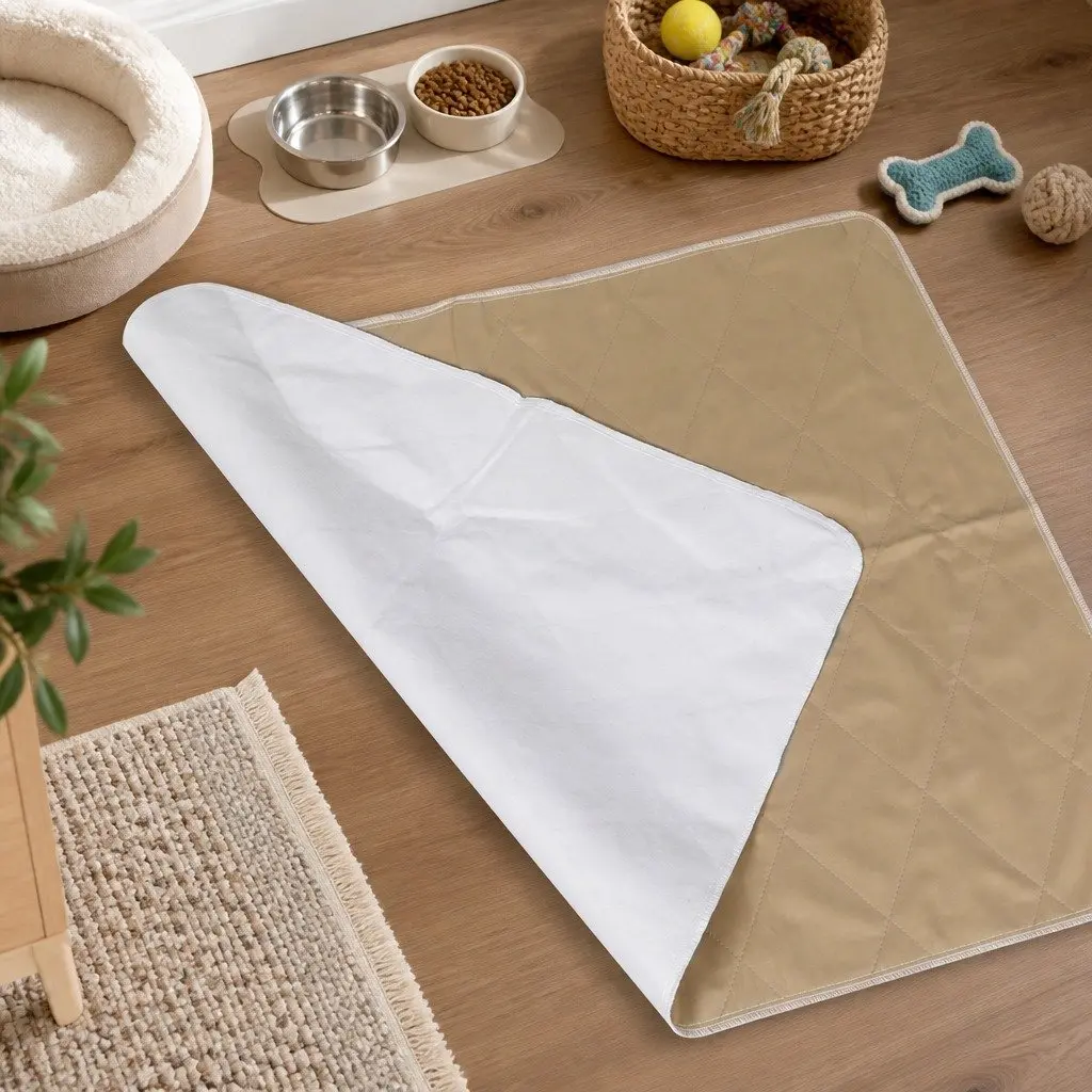 Washable Waterproof Pet Pads Polyester 60x90cm Reusable Dog Puppy Cat Pee Training Mats