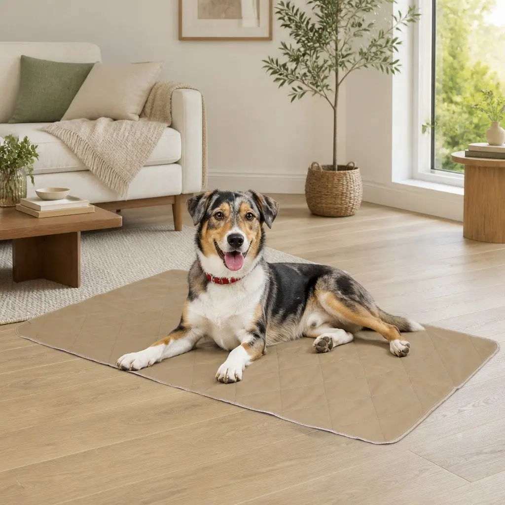 Washable Waterproof Pet Pads Polyester 60x90cm Reusable Dog Puppy Cat Pee Training Mats