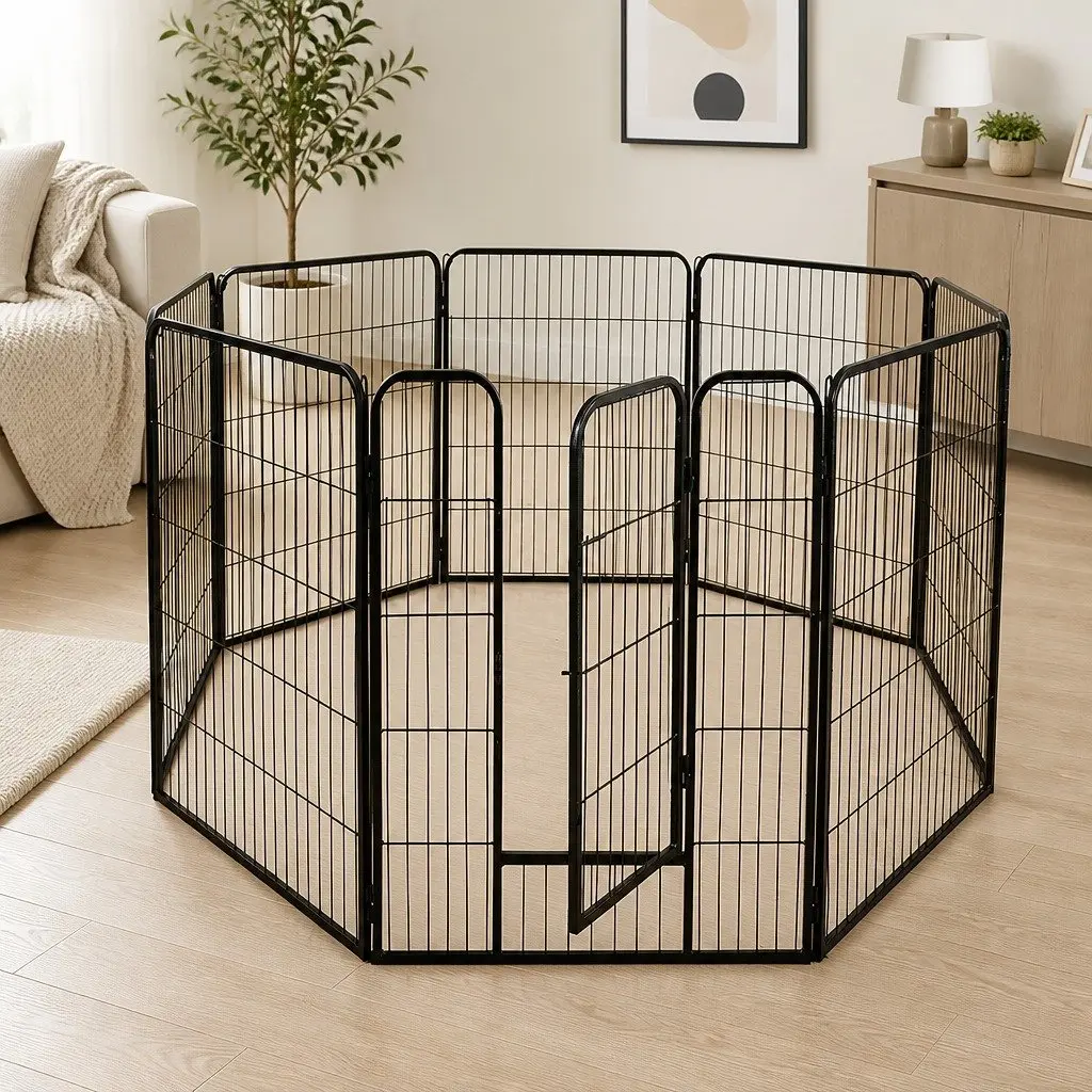 8 Panel Pet Dog Playpen for Home & Travel