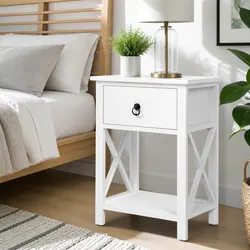 Versatile Bedside Table with Storage for Home Use