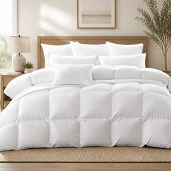 Versatile King Size Goose Down Feather Quilt