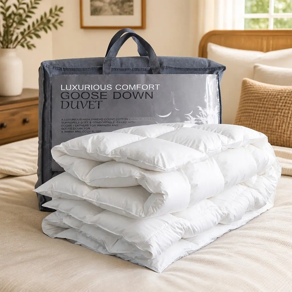 King Size Goose Down Feather Quilt