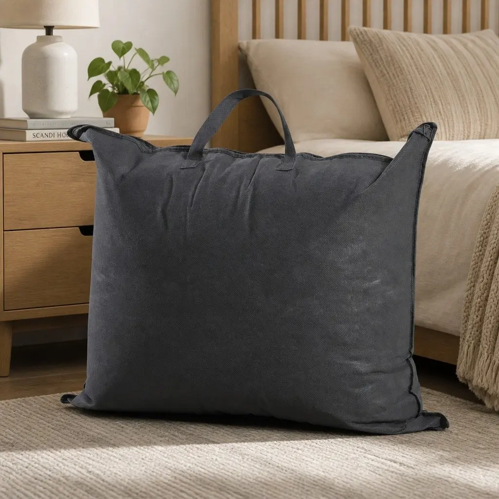 Bamboo Quilt King 200GSM All Season Doona Baffle Box Hypoallergenic Breathable