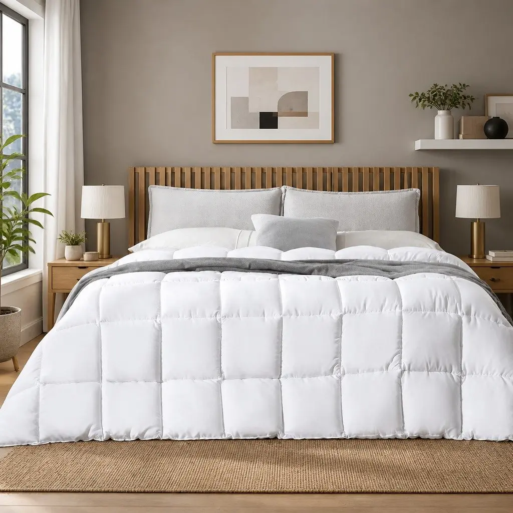 Bamboo Quilt Single 400GSM All Season Winter Doona Duvet Bedding Comforter