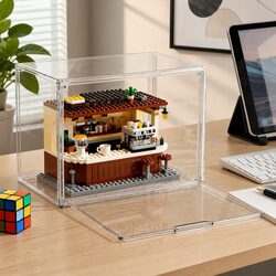 Clear Acrylic Display Case Dustproof Protection Box For Collectibles Figures