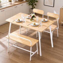 Practical 4-Piece Dining Set for Everyday Use
