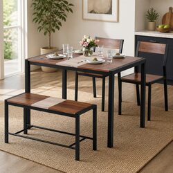 Functional Dining Set with Bench for Everyday Use