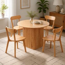 Functional 4-Seater Dining Table and Chair Set