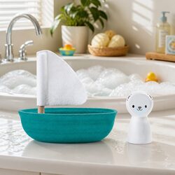 Sailing Boat Bath Toy Water Play Wooden Toy Kids Gift Age 12 Months Plus