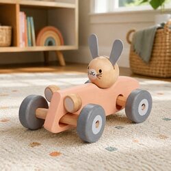 Practical Bunny Racing Car Toy for Real-Life Play