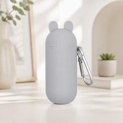 Versatile Grey Bubble Tea Straw with Travel Case