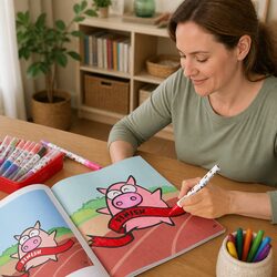 Children's Coloring Book Activity Pages Fun Creative Drawing Entertainment Kids