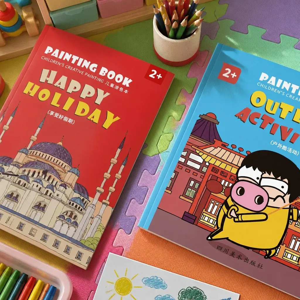 Coloring Book Thick Paper Various Designs Children's Activity Pages