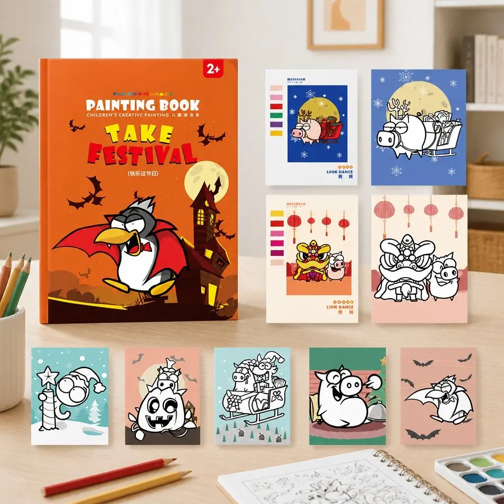 Coloring Book Thick Paper Various Designs Children's Activity Pages