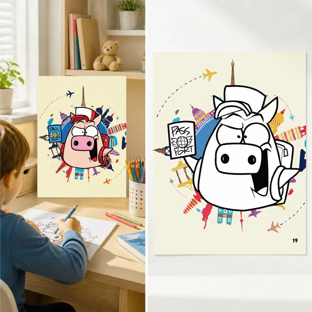 Coloring Book Thick Paper Various Designs Children's Activity Pages