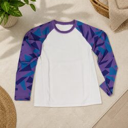 Practical Kids Purple Long Sleeve Sports Top for Various Activities