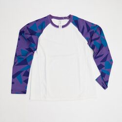Kids Purple Long Sleeve Sports Top Size 160 Athletic Casual Wear