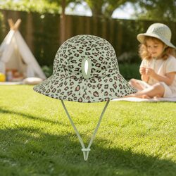 Practical Kids Ponytail Bucket Hat for Daily Use