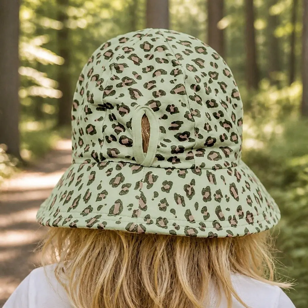Kids Bucket Hat UPF50+ Cotton Elastane XXL Leopard Print
