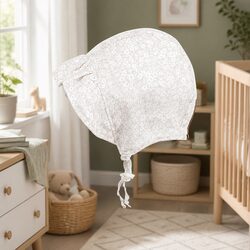 Reversible Ruffle Bonnet Hat for Newborns and Toddlers