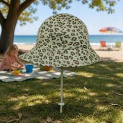 Leopard Bucket Hat for Toddlers - Ideal for Strollers
