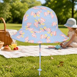 Practical Toddler Bucket Hat with Adjustable Chin Strap