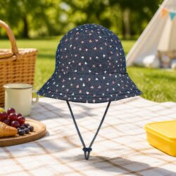 Toddler Bucket Hat for Sun Protection in Strollers and Car Seats