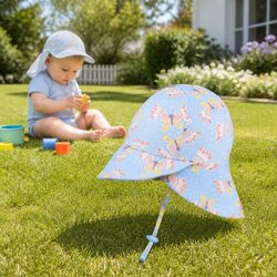 Practical Butterfly Legionnaire Hat for Newborn Outdoor Use