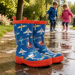 Practical Kids Rain Boots for All Weather Size 6