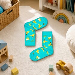Everyday Kids Socks with Banana Print for Daily Fun