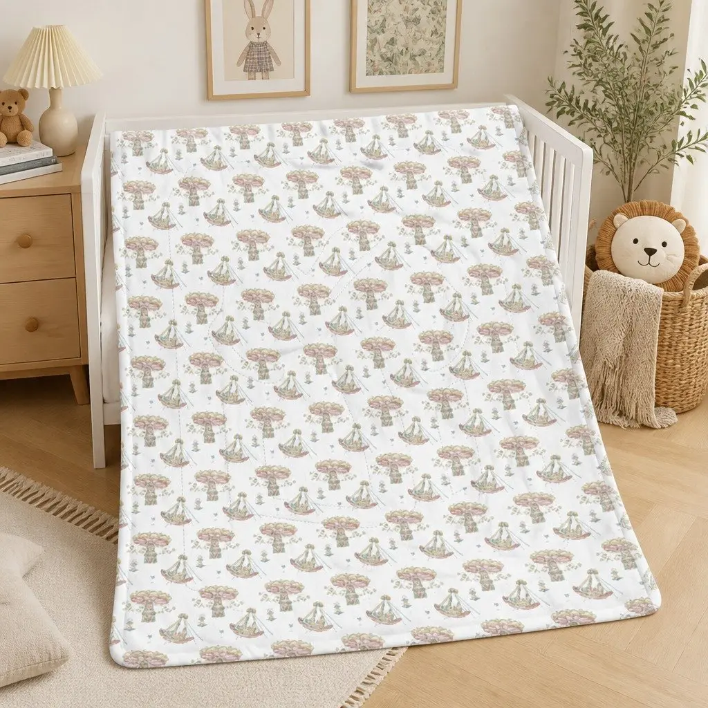 Kids Comforter Blanket Moisture-Wicking Nylon 120x150cm Soft Cooling Cover
