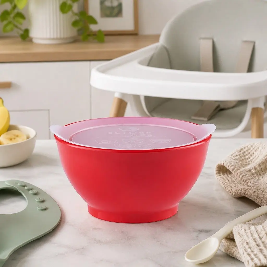Spill-Proof Anti-Slip Bowl Silicone 237ml Pink