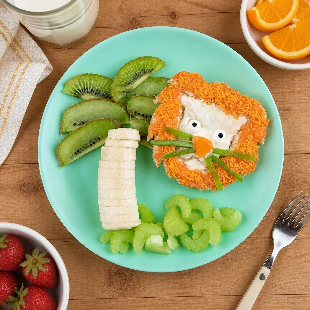Sandwich Cutter Set Lion Large Paw Print Kids Lunch