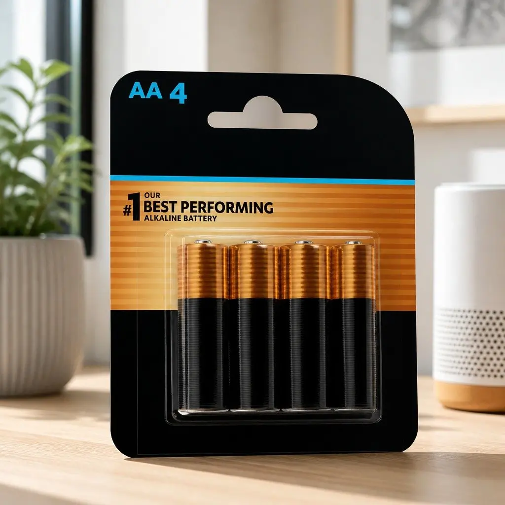 Optimum AA Batteries 4 Pack Alkaline 1.5V High Drain Devices