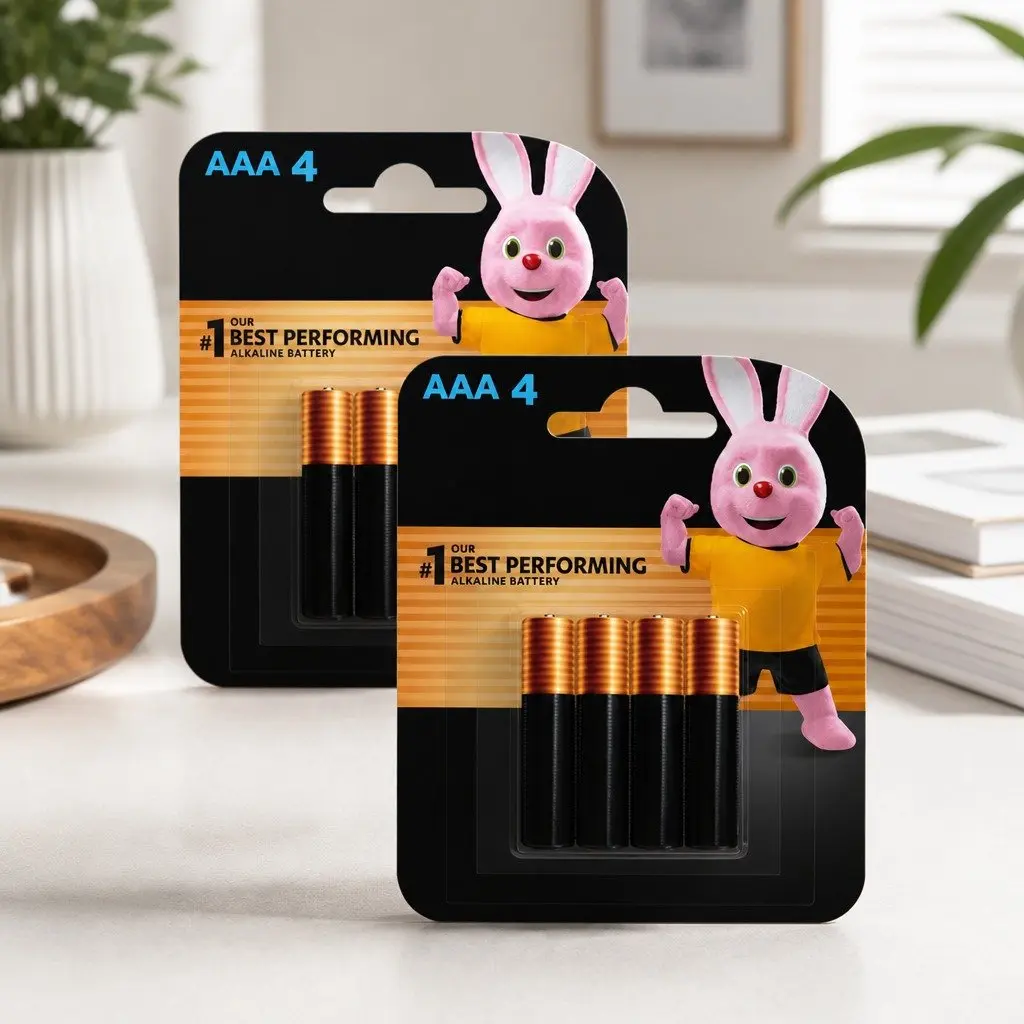 AAA Alkaline Batteries 1.5V High-Drain Devices Wireless Game Controllers