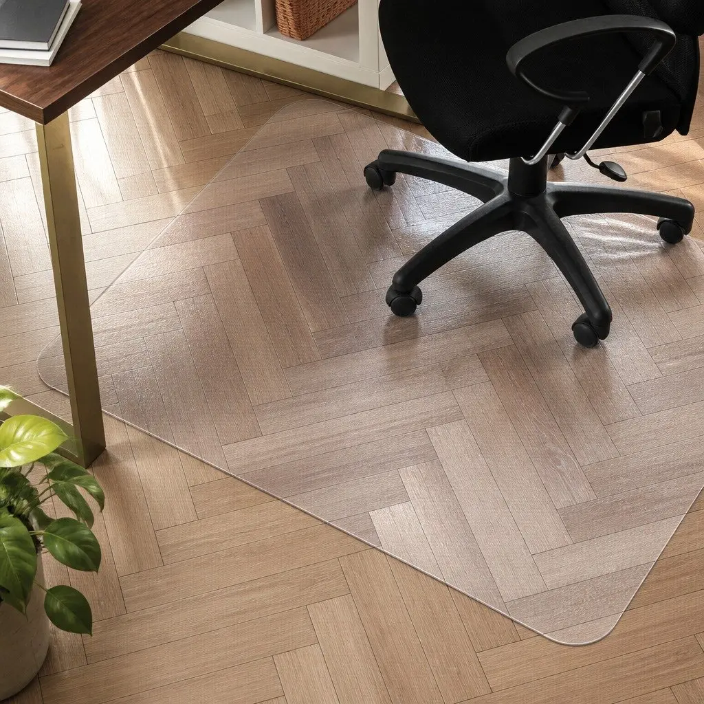 Chair Mat Floor Protector PVC Plastic 120X90cm Clear