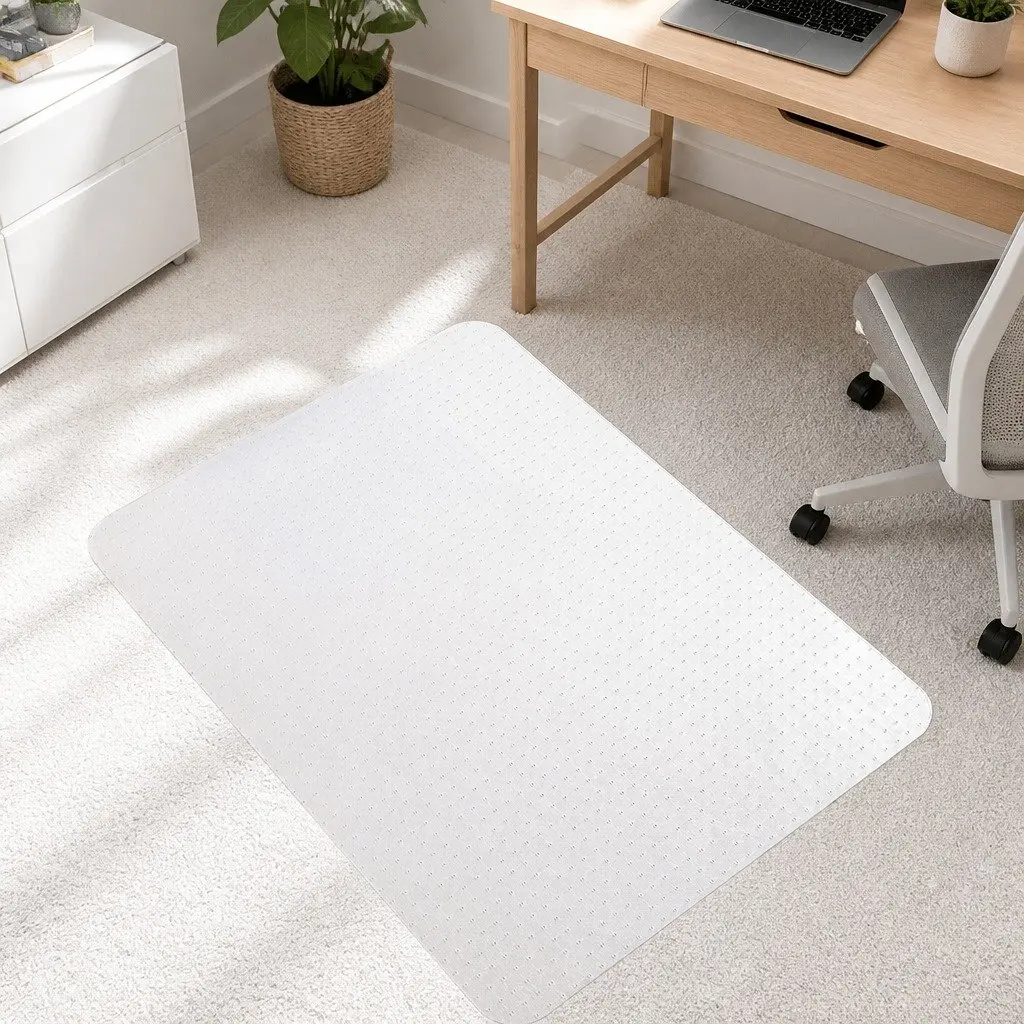 Chair Mat PVC 120X90cm Clear Gripper for Carpet