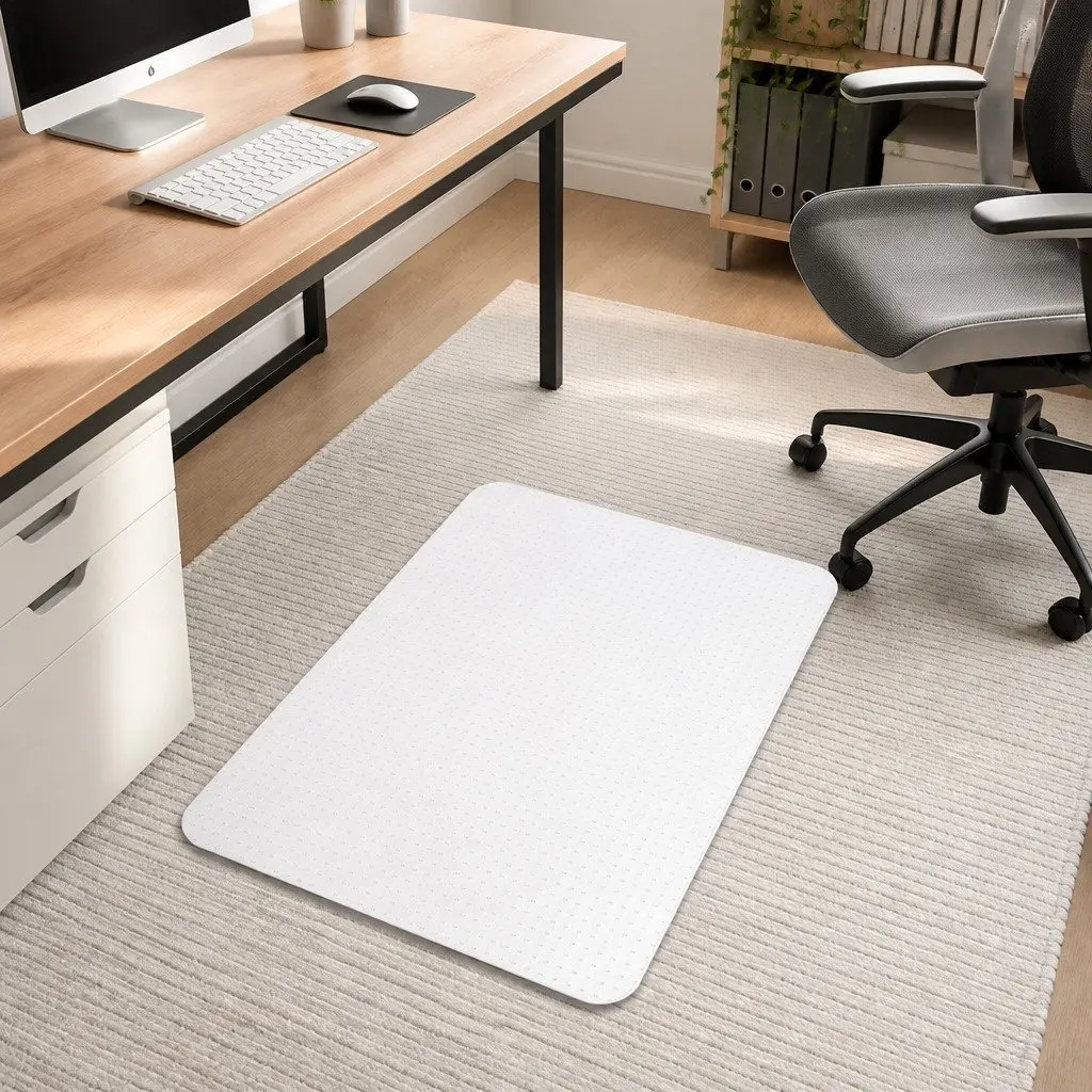 Chair Mat PVC 120X90cm Clear Gripper for Carpet
