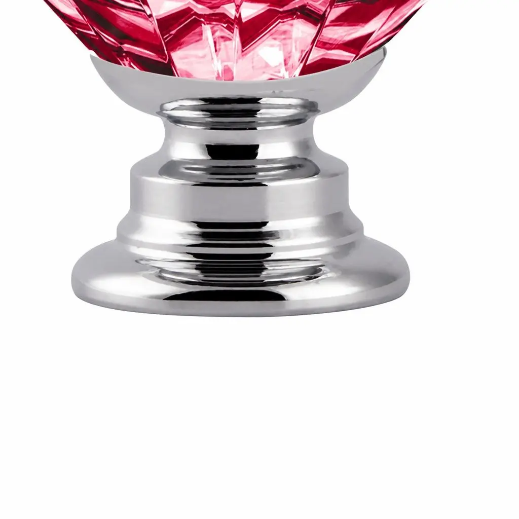 Diamond Crystal Cabinet Knobs 40mm Red Alloy Base 16 Pack