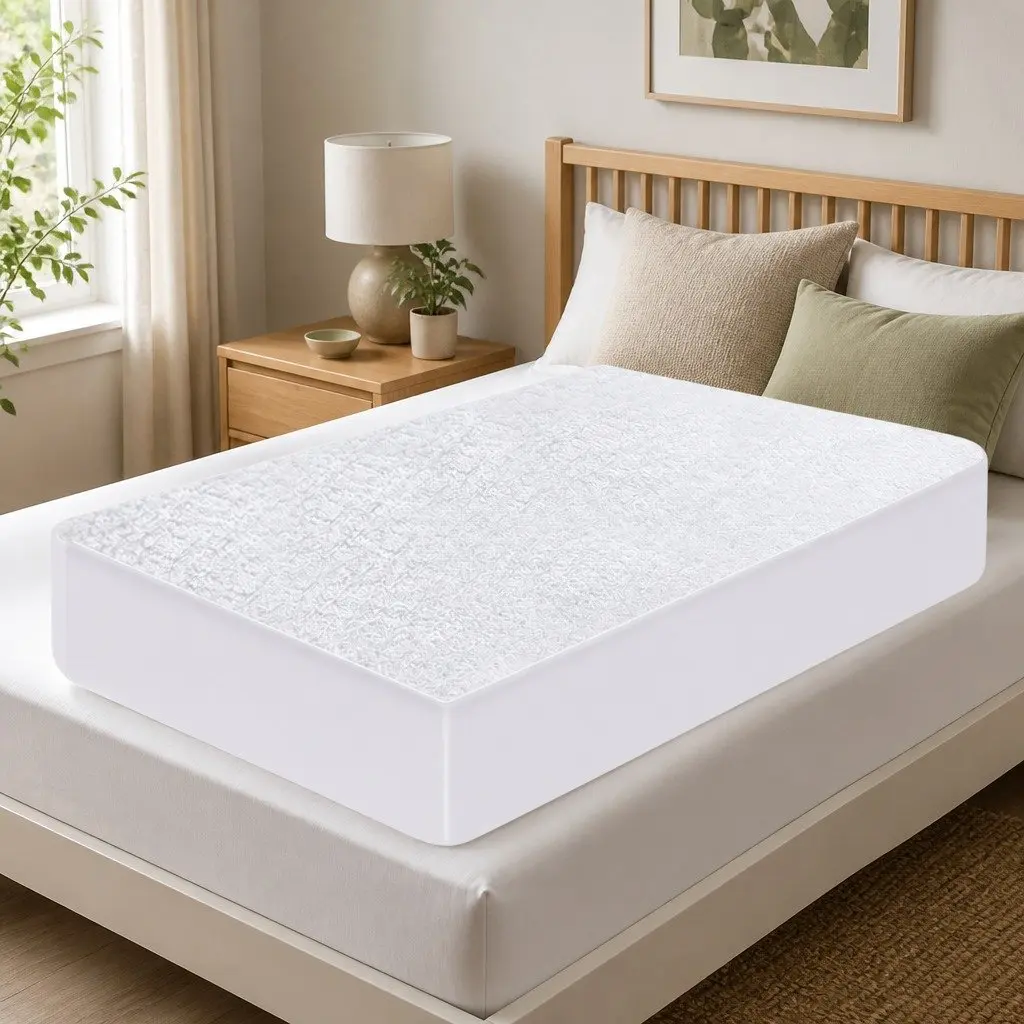 Mattress Protector Waterproof Dust Mite Barrier Fully Fitted XX-Large White