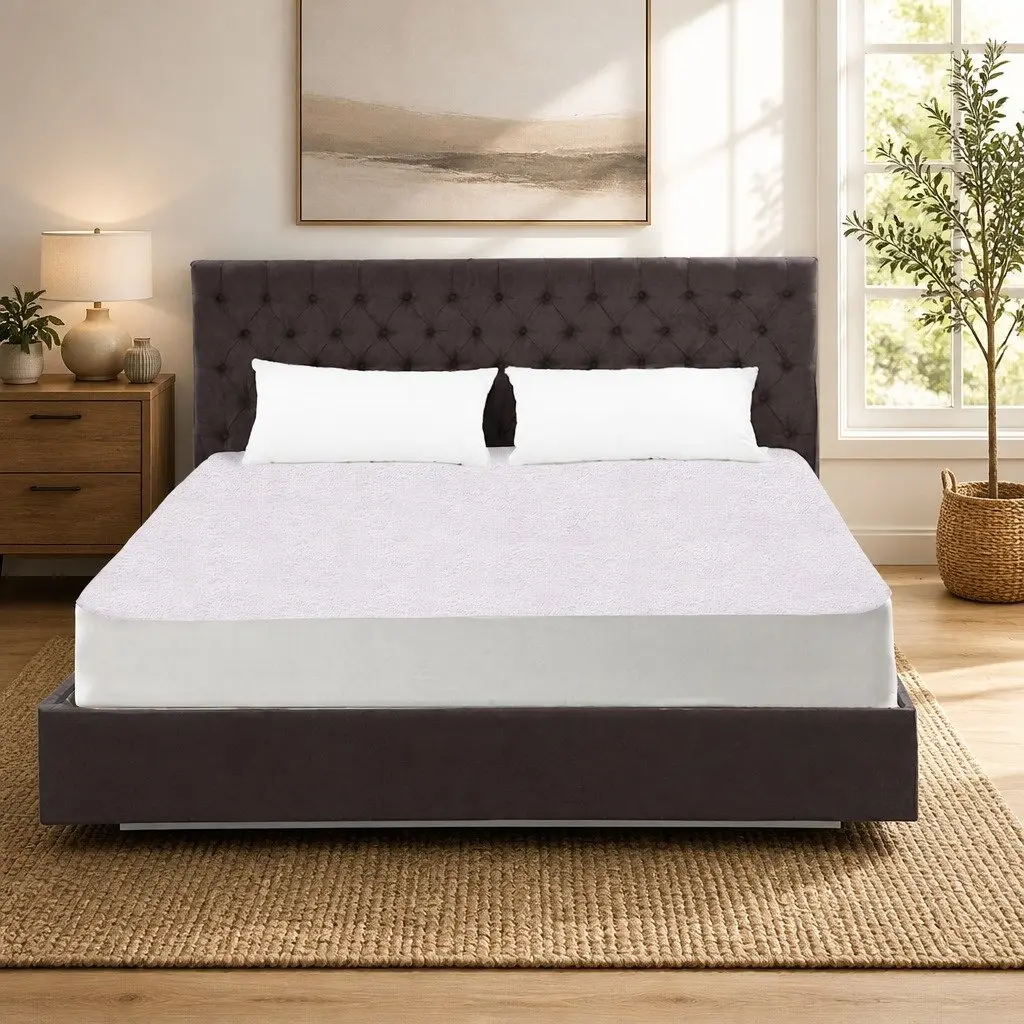 Mattress Protector Waterproof Dust Mite Barrier Fully Fitted XX-Large White